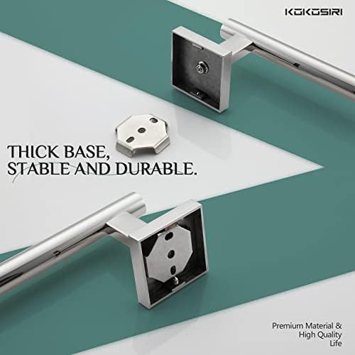 KOKOSIRI 32 Stainless Steel Towel Bar Chrome Bathroom Holder 2-Pack