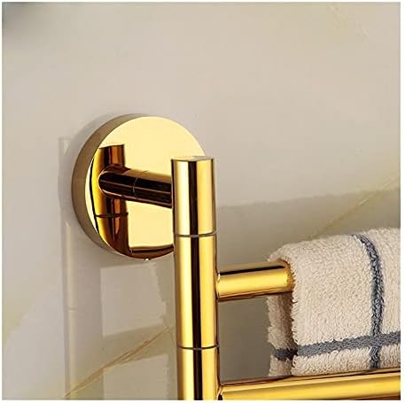 ANNBKA Towel Bar Gold Brass towel holder with swivel function