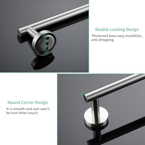 Premium 24-Inch Stainless Steel Towel Holder