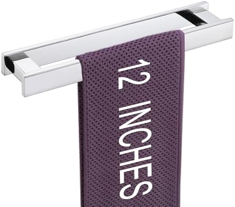Stylish 12-Inch Bath Towel Bar