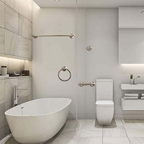 SENTO Robiki Modern Nickel Bathroom Hardware Set 4-Piece