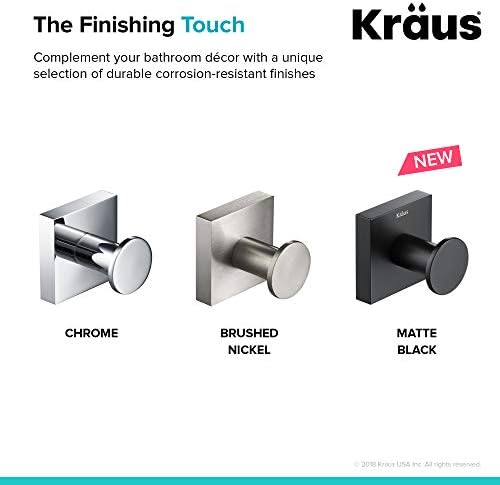 Kraus Ventus Bathroom Robe and Towel Hook