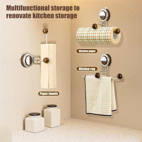 Crazyview Suction Cup Toilet Paper Holder Space-Saving Design