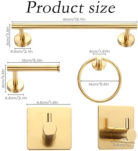 10pcs Gold Matte Bathroom Hardware Set for Modern Renovation