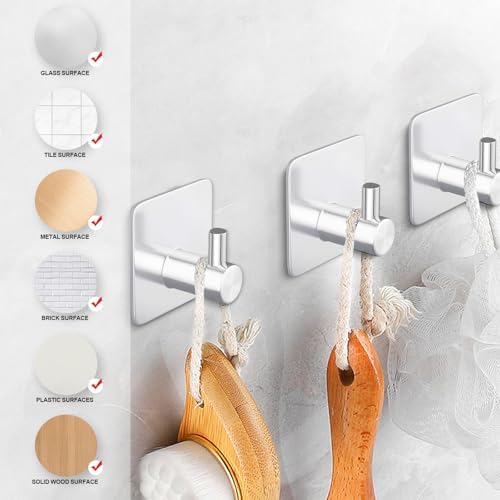 Stainless Steel Towel Bar Set 8-Piece 16 Hand Towel Brushed Nickel