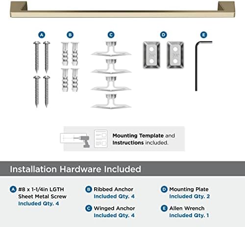 Amerock BH36004BBZ Towel Bar