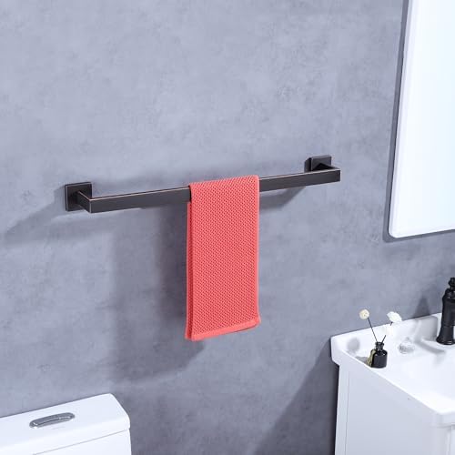 Premium 2-Piece Stainless Steel Orb Towel Bar for Bathrooms