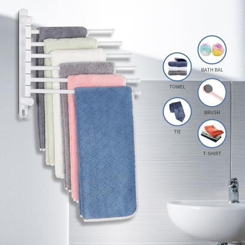 Space-Saving Swivel Towel Rack