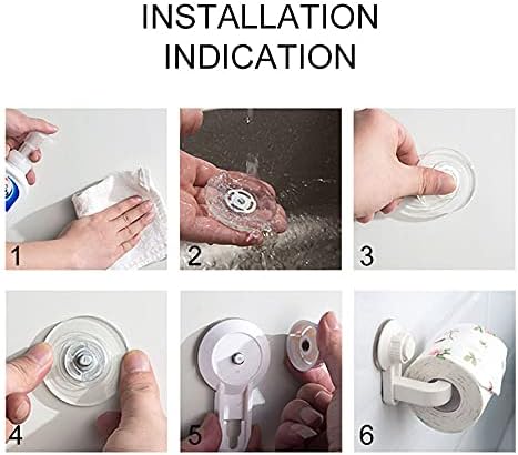 Wall-Mounted Toilet Paper Holder with suction cup Durable Waterproof Design D