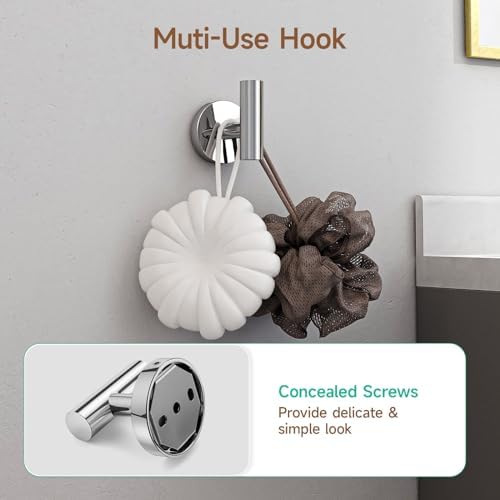 Polished Chrome bathroom accessories set