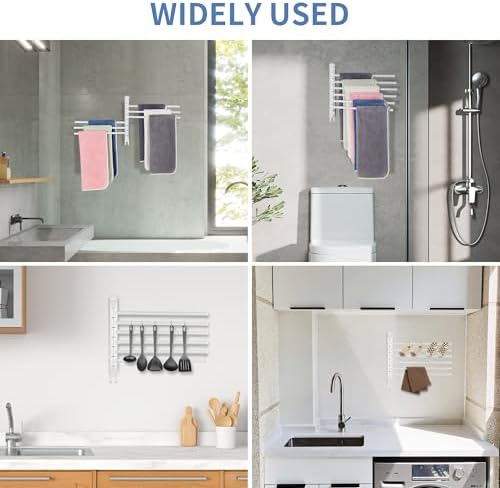 Space-Saving Swivel Towel Rack