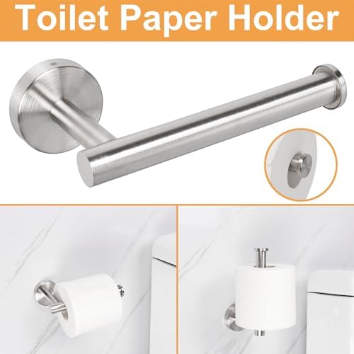 Bathroom Hardware Set Thick Stainless Steel Towel Bar Holder Set