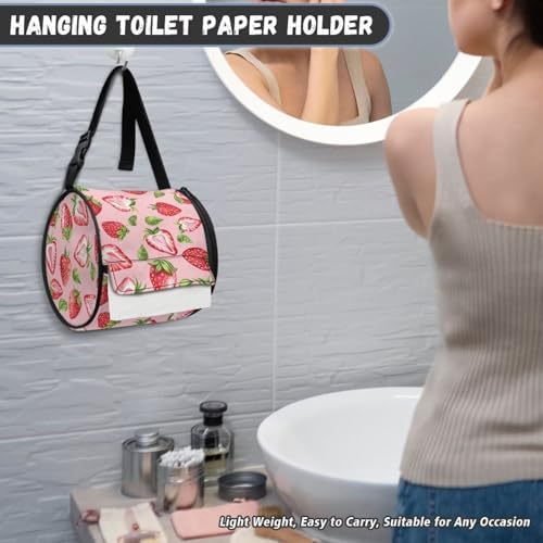 STRAWBERRY TOILET PAPER COVER