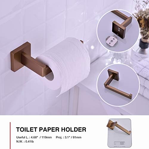 TRUSTMI Rose Gold 5-Piece Bathroom Hardware Set