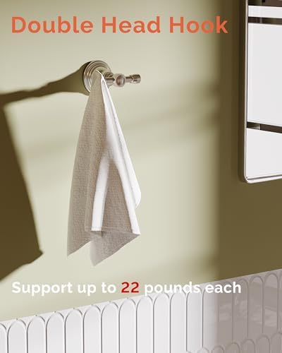 Sturdy Stainless Steel Towel Hook Wall-Mounted for Bathroom Kitchen Bedroom RV