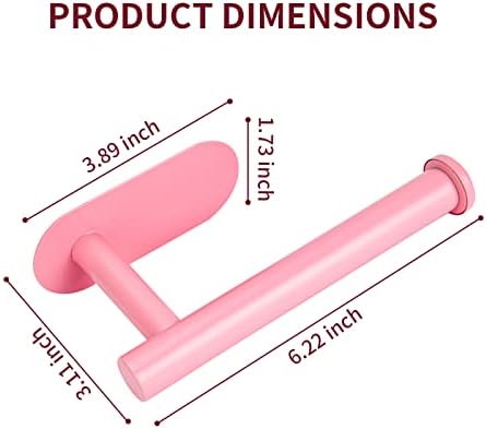 Sturdy Stainless Steel Toile Paper Holder for Bathroom Pink