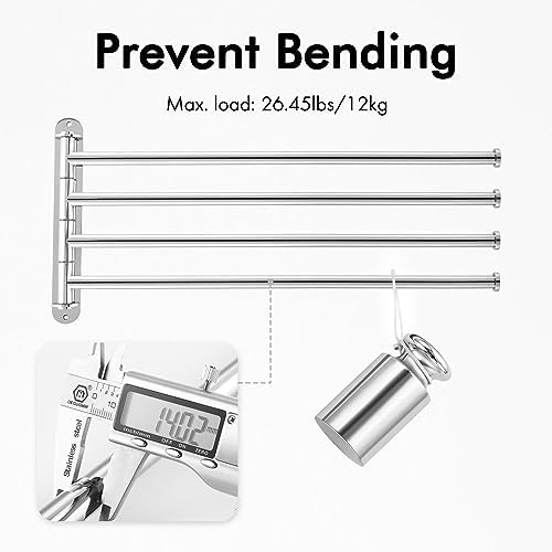 195-inch Swivel Towel Rack