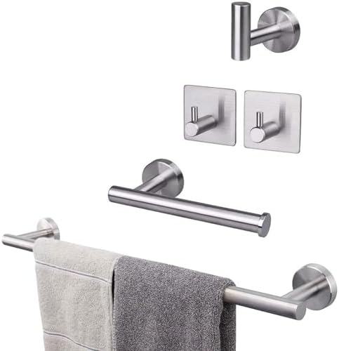5-Piece Bathroom Set SUS304 Towel Bar Holder Set