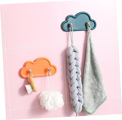 HOMSFOU 4-Piece Cloud Shape Wall Hooks