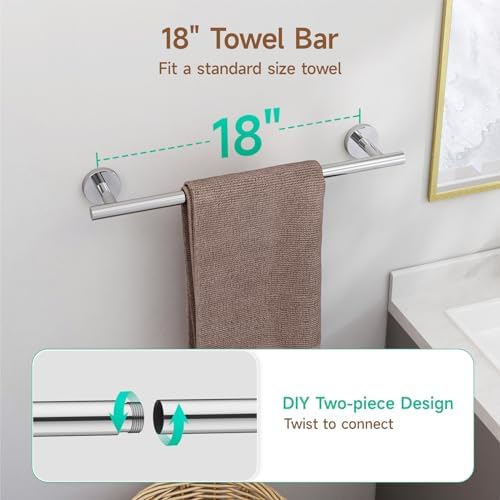 Polished Chrome bathroom accessories set
