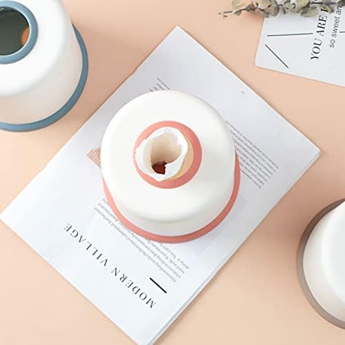 Stainless Steel Toilet Paper Holder with White and Pink Options