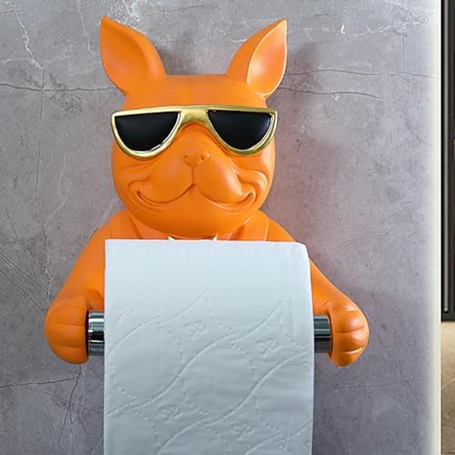 Bothyi Durable Toilet Paper Organizer Orange