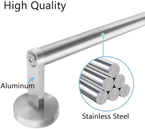 VOTZAAQ 24-inch Wall-Mounted Towel Bar Rust-Resistant Modern Design