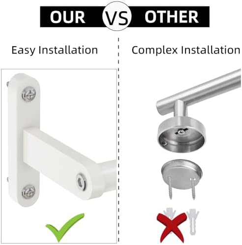 30-Inch Stainless Steel Towel Bar with 3-Inch Wall Spacing