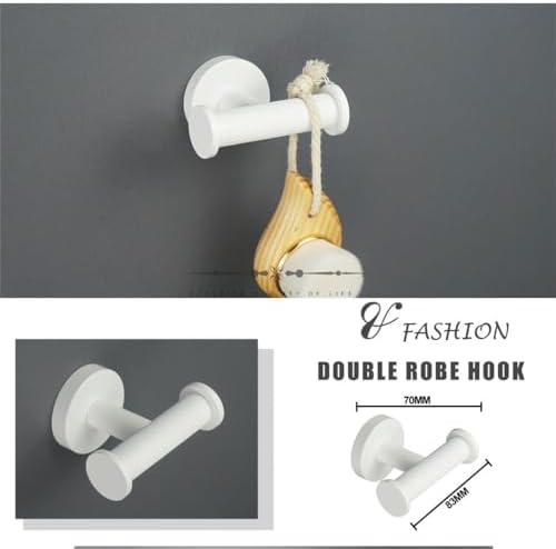 Stainless Steel Clothes Hook Black Painted Wall-Mounted Towel Bathroom Organizer