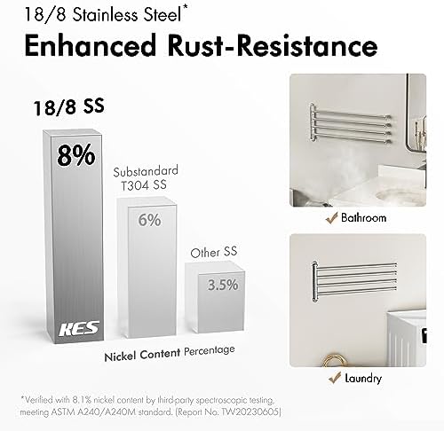 195-inch Swivel Towel Rack