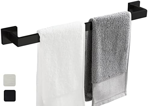 Matte Black 24-Inch Rust-Resistant Towel Bar