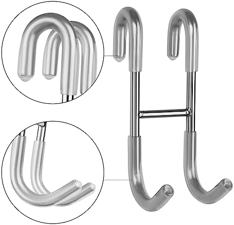 Roomy and Durable Frameless Shower Door Hook Set