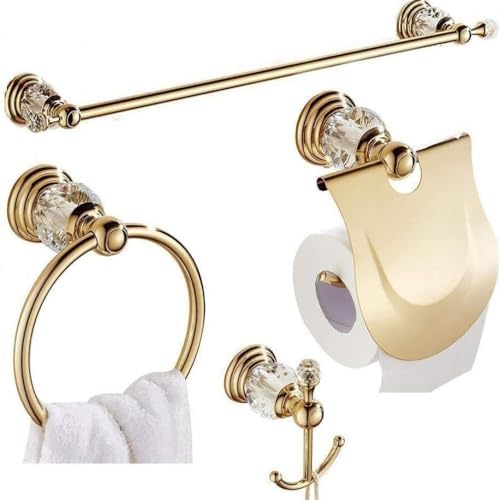 Lumclaw Crystal Towel Bar Set for Bathroom