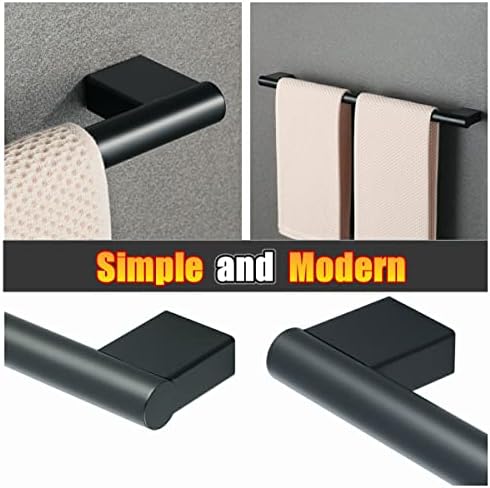 Premium Black Towel Bar