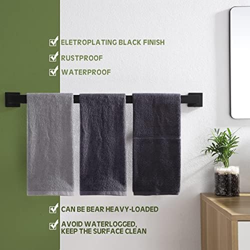 Premium 32-Inch Stainless Steel Towel Bar Wall-Mounted Bathroom Kitchen Towel Holder