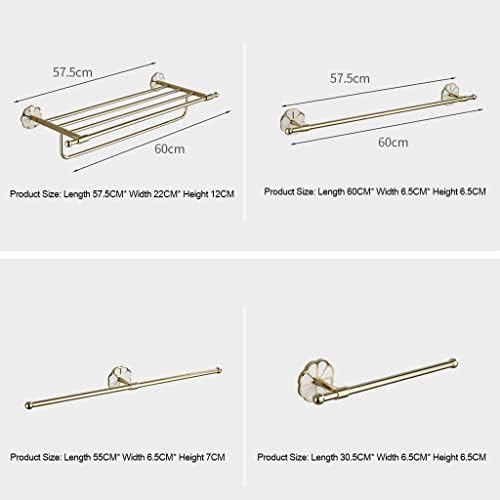 Stylish Brass Towel Bar Space-Saving Towel Holder