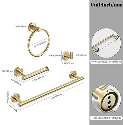 Perfectly Gold Bathroom Hardware Set