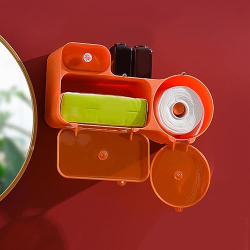 Restokki Wall-Mounted Dual-Port Tissue Holder Durable Aesthetic