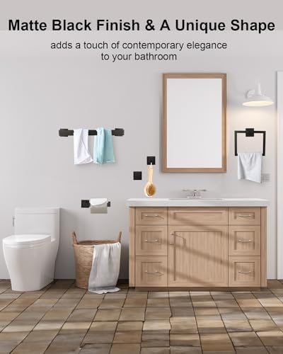 Complete set of bathroom hardware for a fresh look