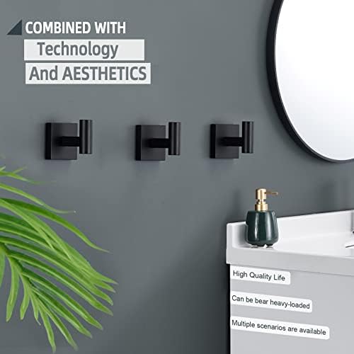 3 Stainless Steel Robe Hook Set Water Rustproof with Easy Install