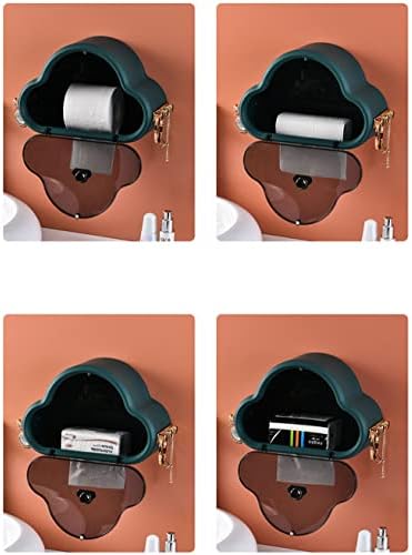FYOPOIYPaper Towel Holder Wall Mount ABS Toilet Roll Holder no Drilling On Wall