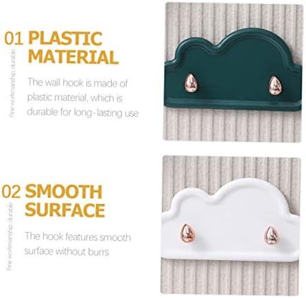 Keep Everything Organized with NUOBESTY 4PCS Cloud Key Hook Set