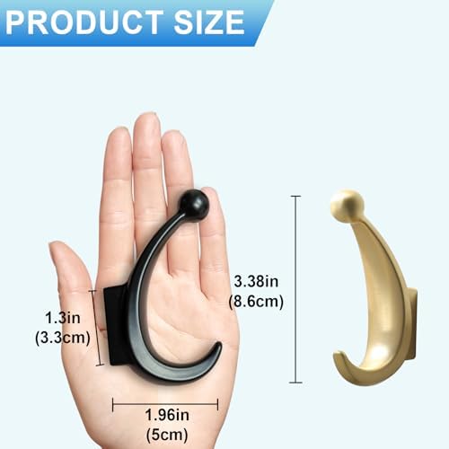 4-Piece Wall-Mounted Towel Hook Set