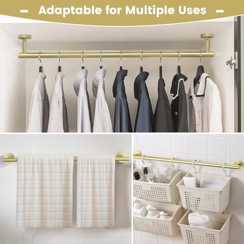 10-Piece Gold Bathroom Hardware Set