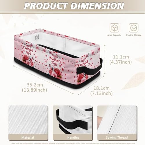 Voxugoniy Waterproof Toilet Paper Basket Durable Storage Organizer