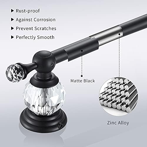 Luxurious Crystal Towel Rod for Bathroom