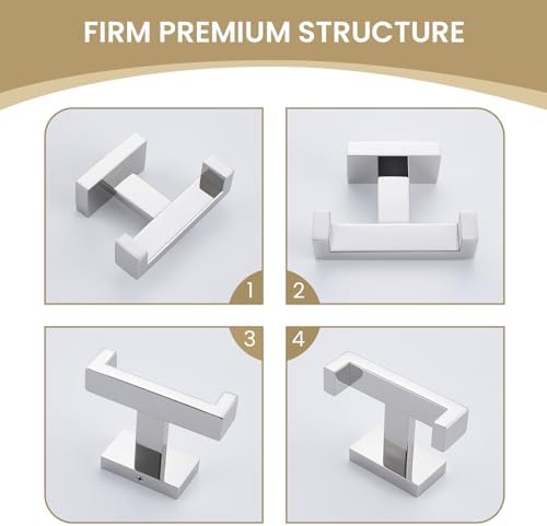Suyar Double Towel Hook with stainless steel