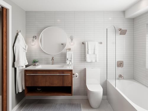 Pfister Bruxie 3-Piece Bathroom Hardware Set with Towel Bar