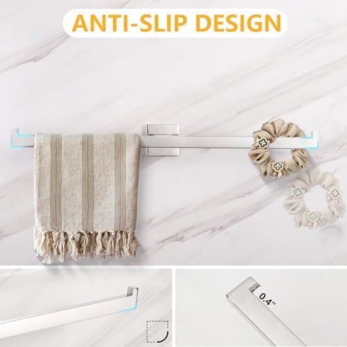 Chrome Towel Bar for Bathroom Wall Mounted 20-Inch