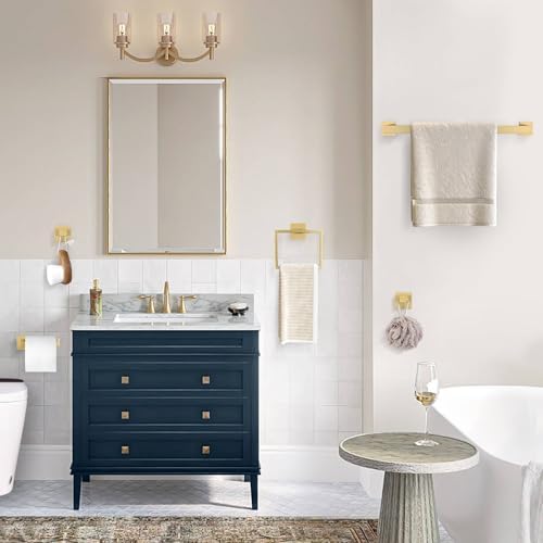 Brushed Gold 5-Piece Bath Set